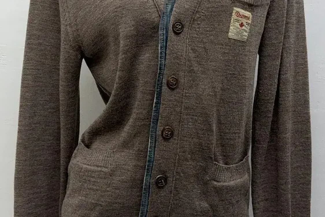 디스퀘어드 청 브라운 가디건 M 상품이미지4