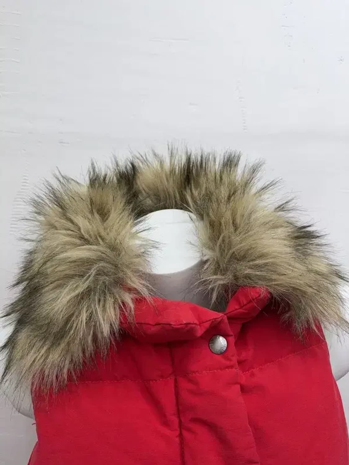 데님 앤 서플라이 레드 패딩 퍼조끼 M 상품이미지10