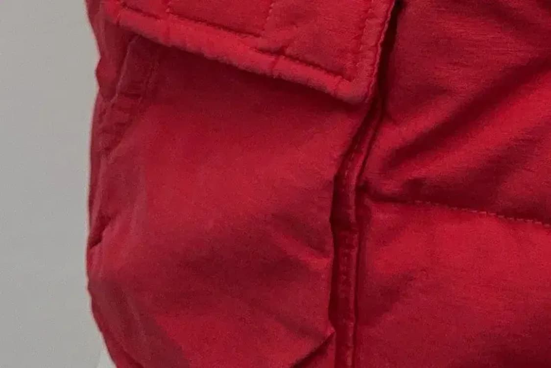 데님 앤 서플라이 레드 패딩 퍼조끼 M 상품이미지7