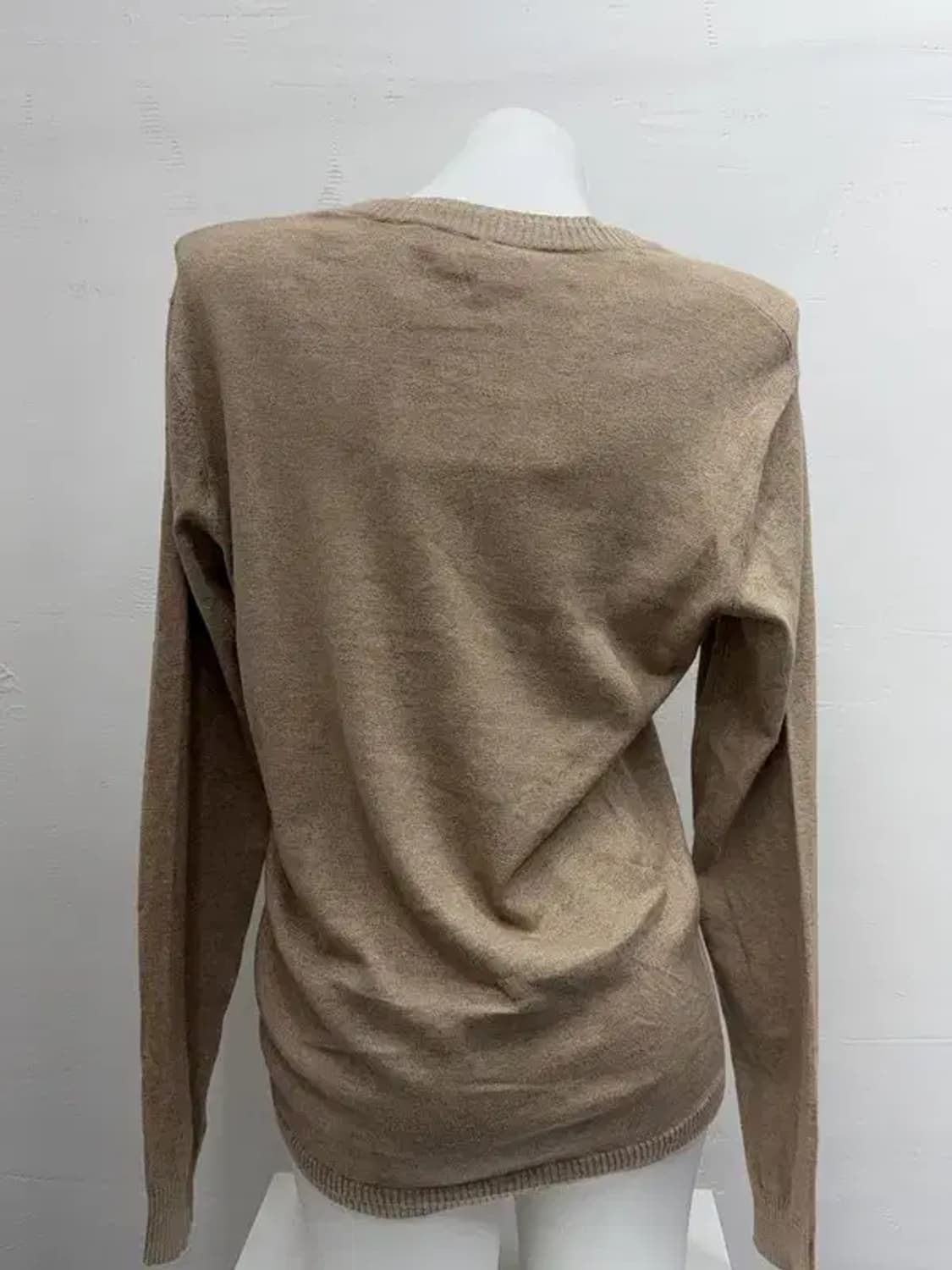 디젤 자수 스펠링 패치 베이지 니트 L 상품이미지2