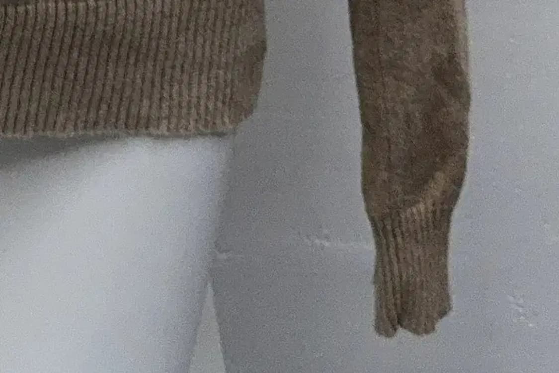 디젤 자수 스펠링 패치 베이지 니트 L 상품이미지7