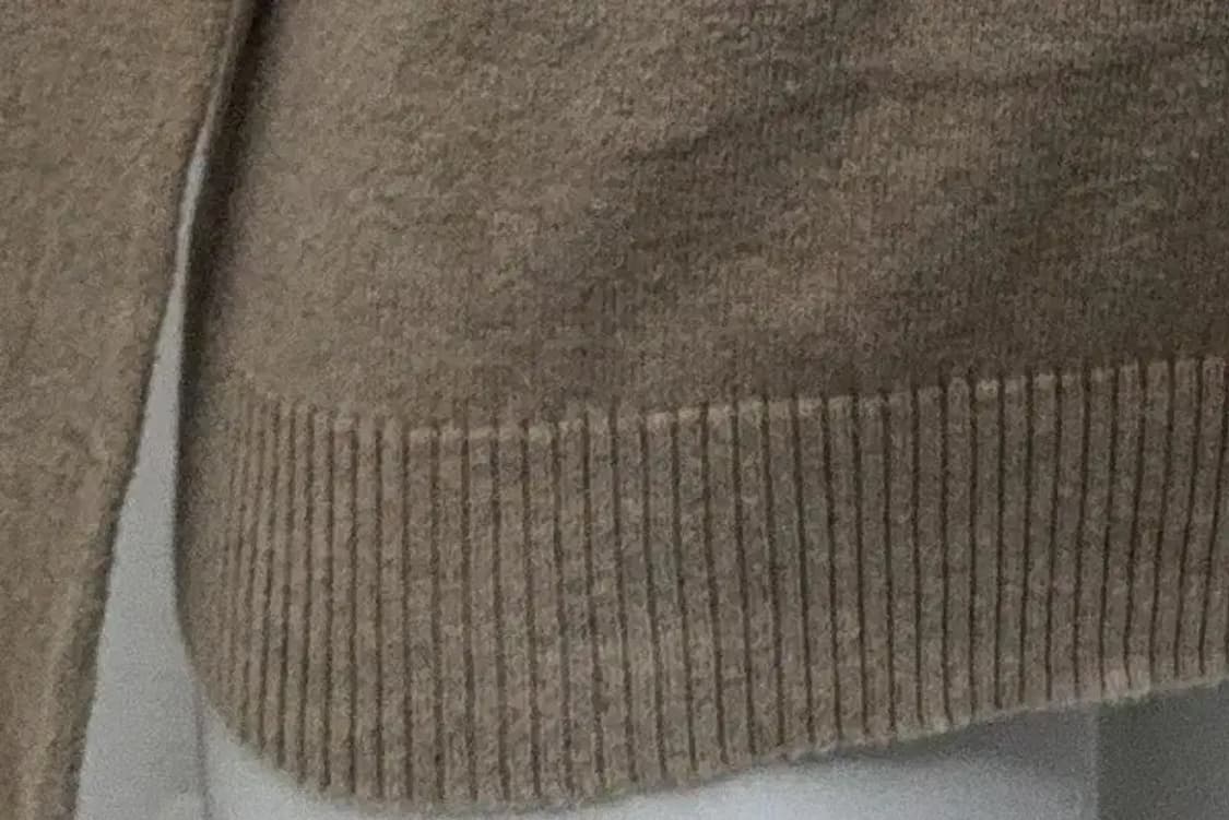 디젤 자수 스펠링 패치 베이지 니트 L 상품이미지8