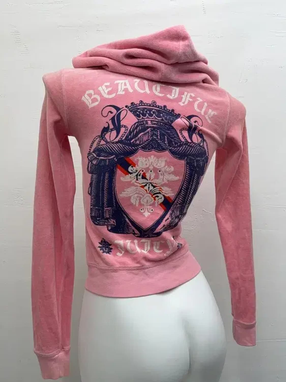 쥬시 꾸뛰르 벨벳 핑크 후드집업 S 상품이미지1