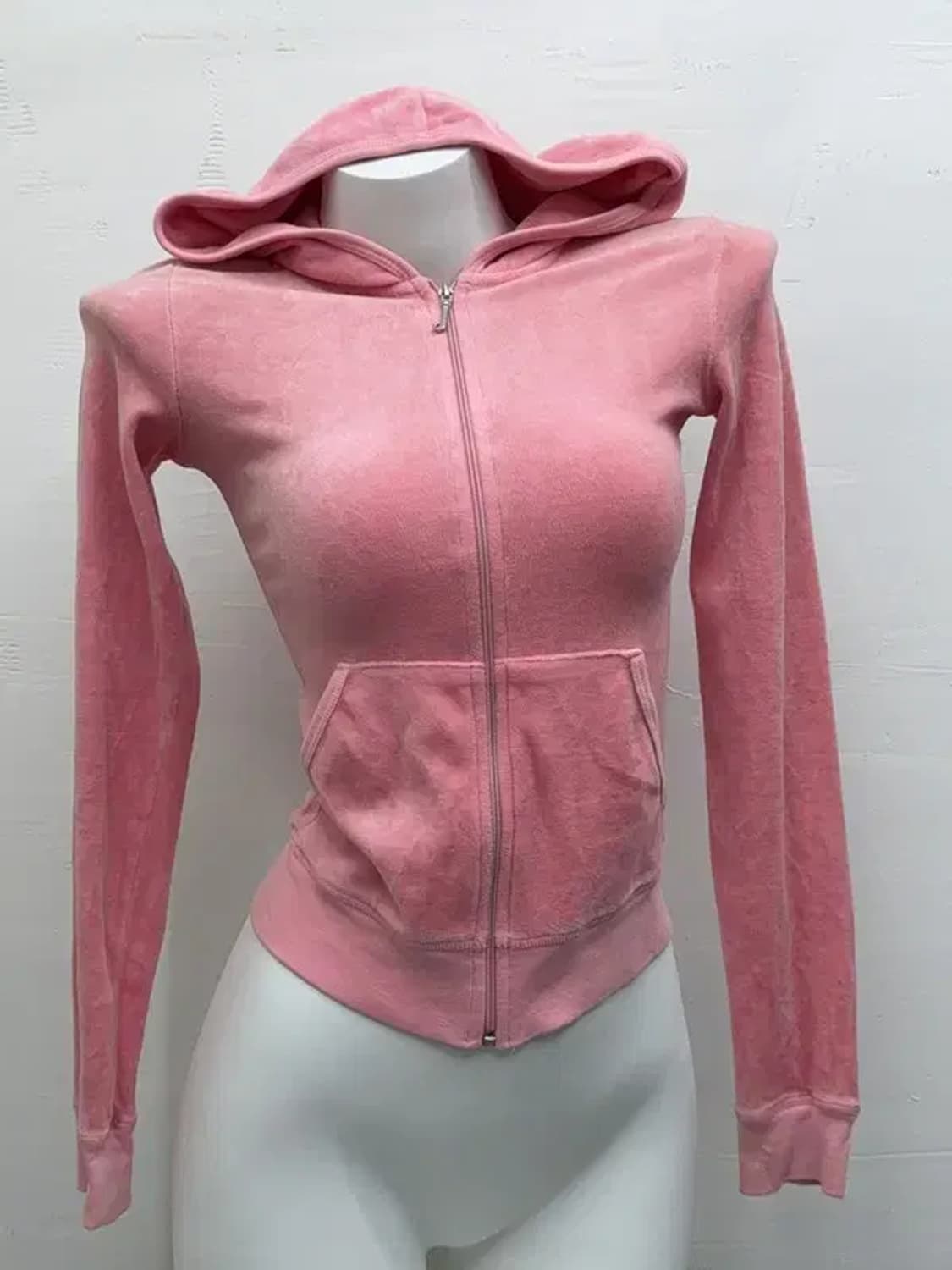 쥬시 꾸뛰르 벨벳 핑크 후드집업 S 상품이미지2