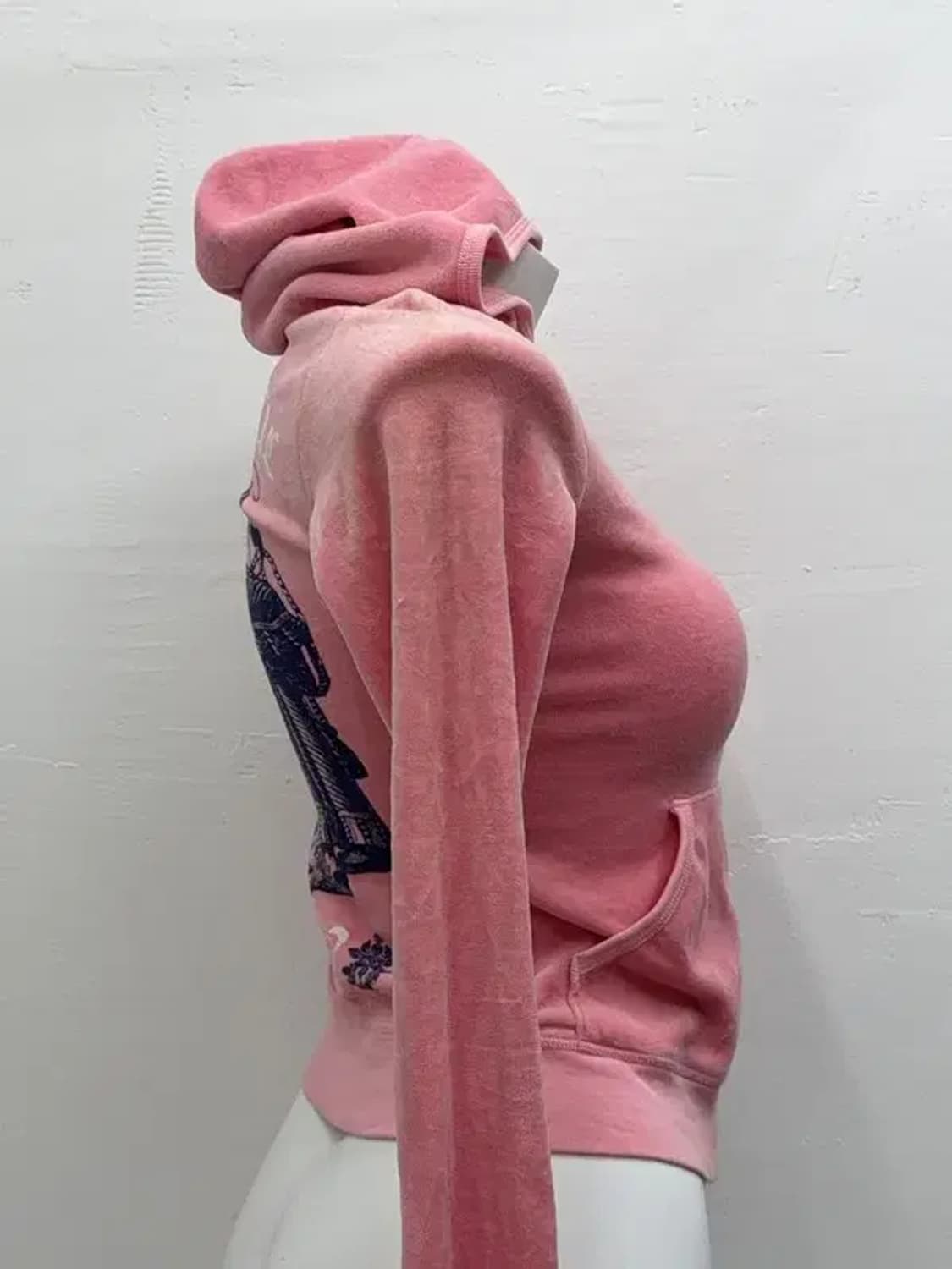 쥬시 꾸뛰르 벨벳 핑크 후드집업 S 상품이미지3