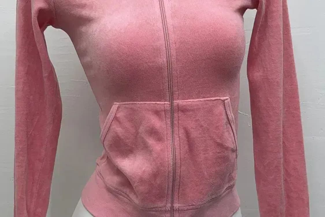 쥬시 꾸뛰르 벨벳 핑크 후드집업 S 상품이미지7