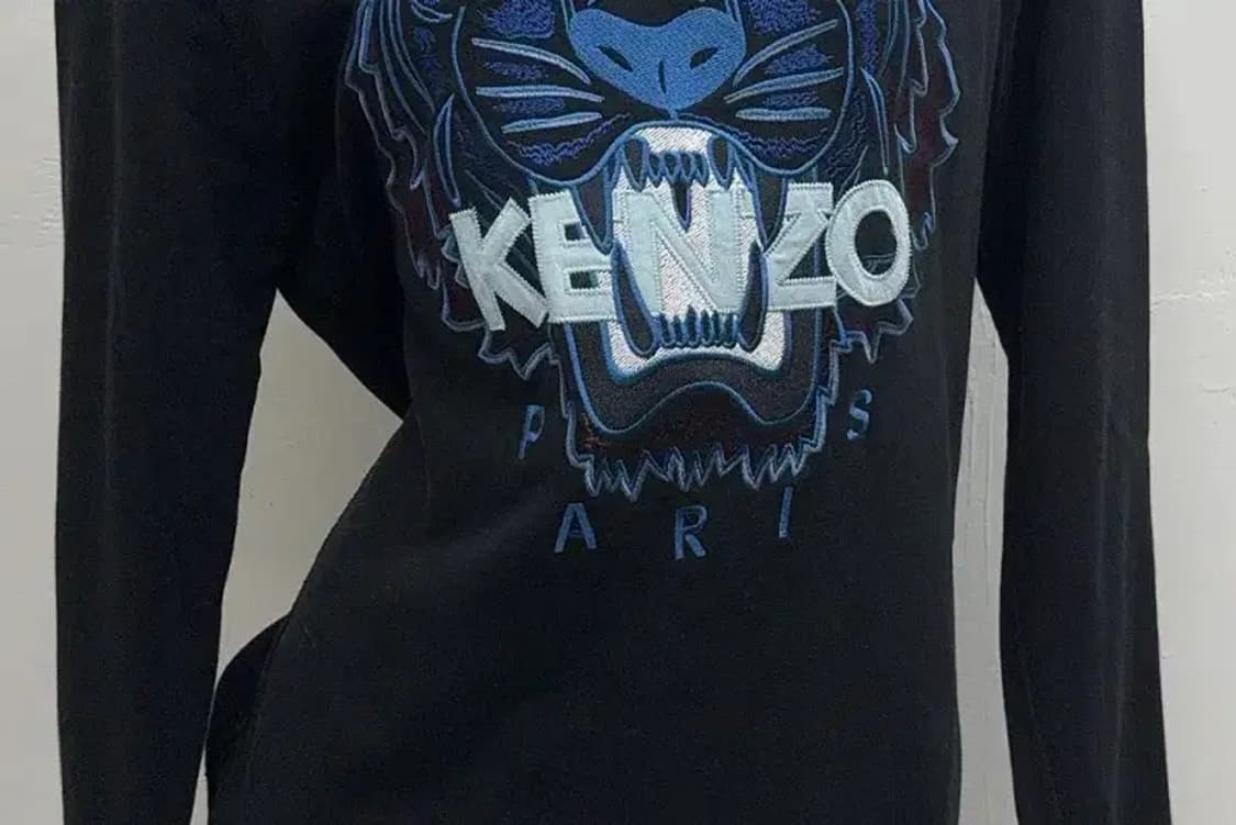 겐조 자수 프린팅 블랙 맨투맨 M 상품이미지5