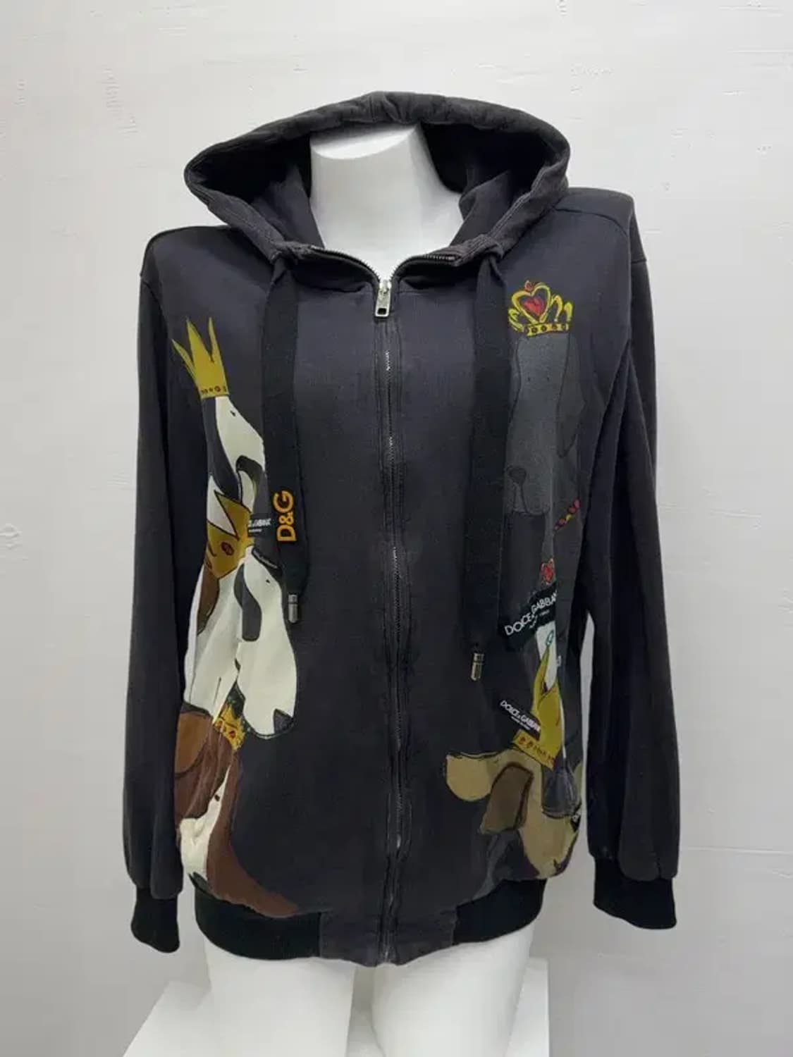 돌체 앤 가바나 프린팅 블랙 후드집업 107(7) 상품이미지1