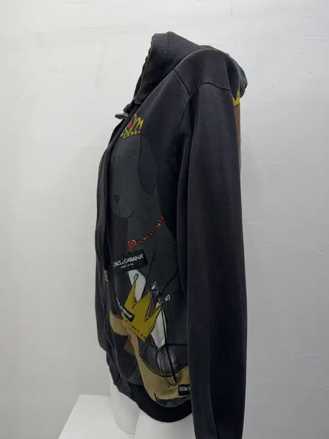 돌체 앤 가바나 프린팅 블랙 후드집업 107(7) 상품이미지2