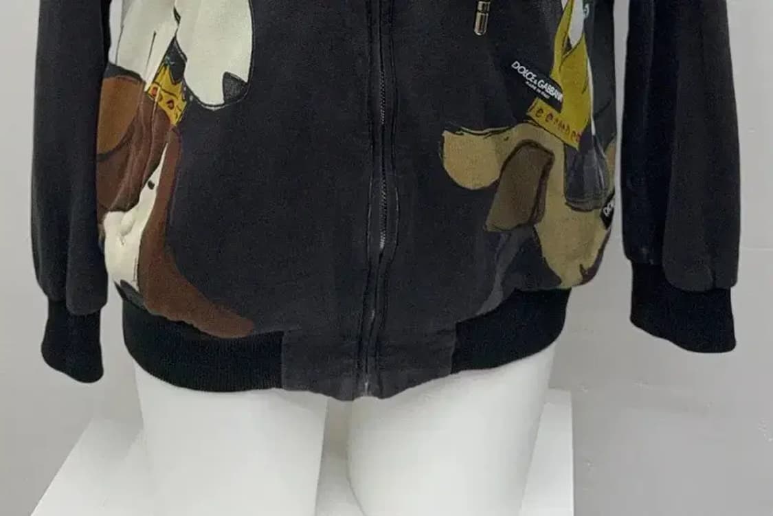 돌체 앤 가바나 프린팅 블랙 후드집업 107(7) 상품이미지5