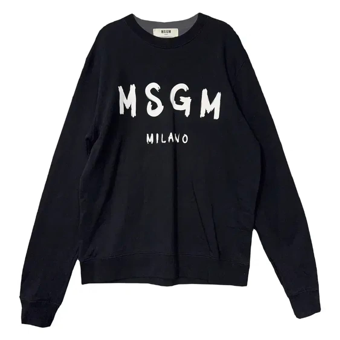 엠에스쥐엠 프린팅 블랙 맨투맨 M 상품이미지1