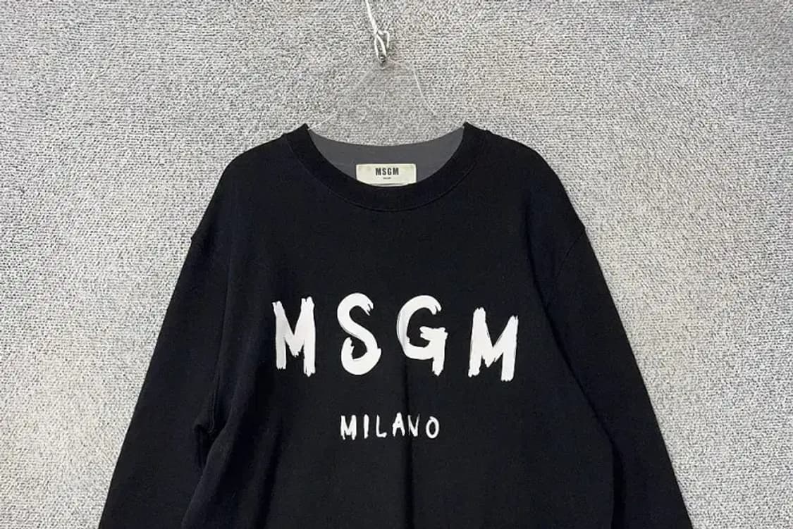 엠에스쥐엠 프린팅 블랙 맨투맨 M 상품이미지3