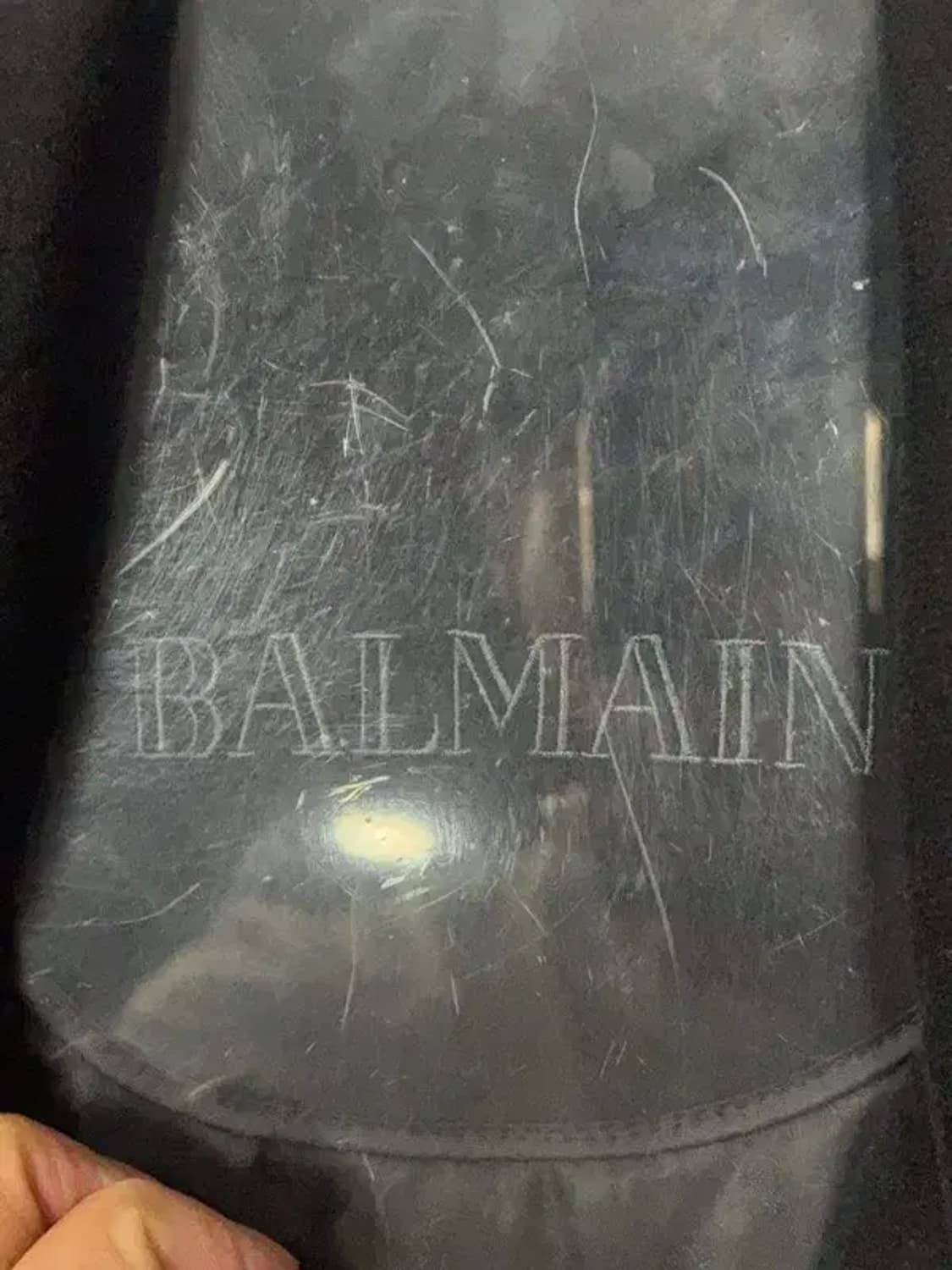 발망 블랙 울 캐시미어 코트 95 상품이미지7