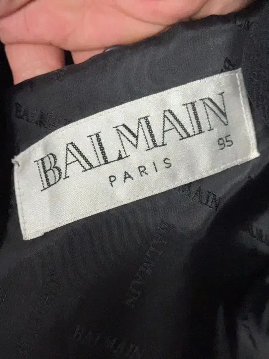 발망 블랙 울 캐시미어 코트 95 상품이미지8