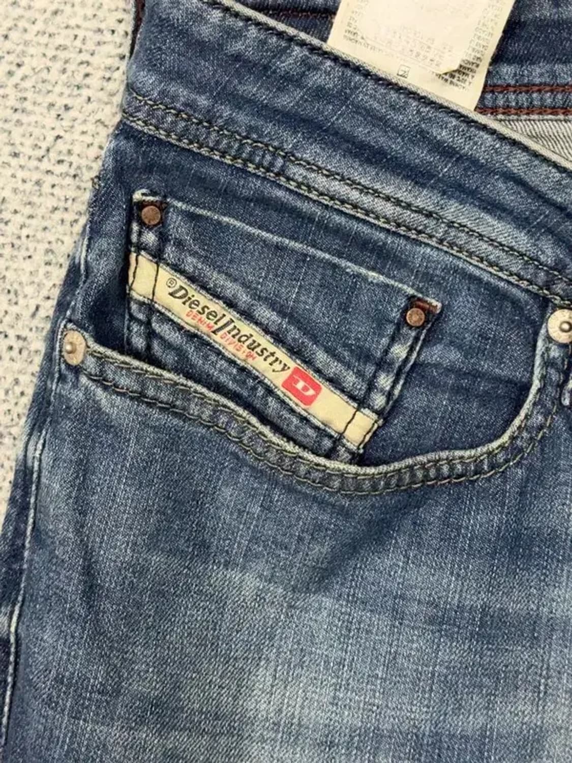 디젤 뉴-팬커 연청 워싱 빈티지 데님팬츠 34 32 상품이미지6
