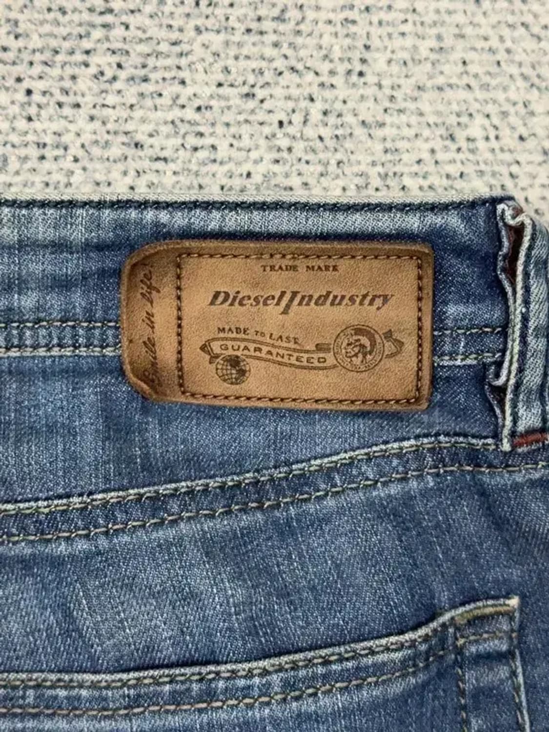 디젤 뉴-팬커 연청 워싱 빈티지 데님팬츠 34 32 상품이미지7