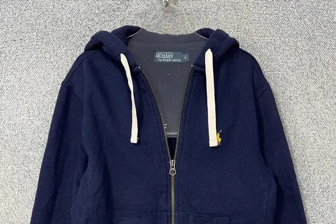 폴로 랄프로렌 로고 하드 코튼 후드집업 S 상품이미지3