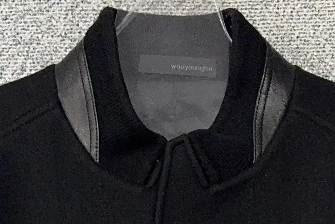 우영미 블랙 캐시미어 차이나 싱글 코트 자켓 48 상품이미지5