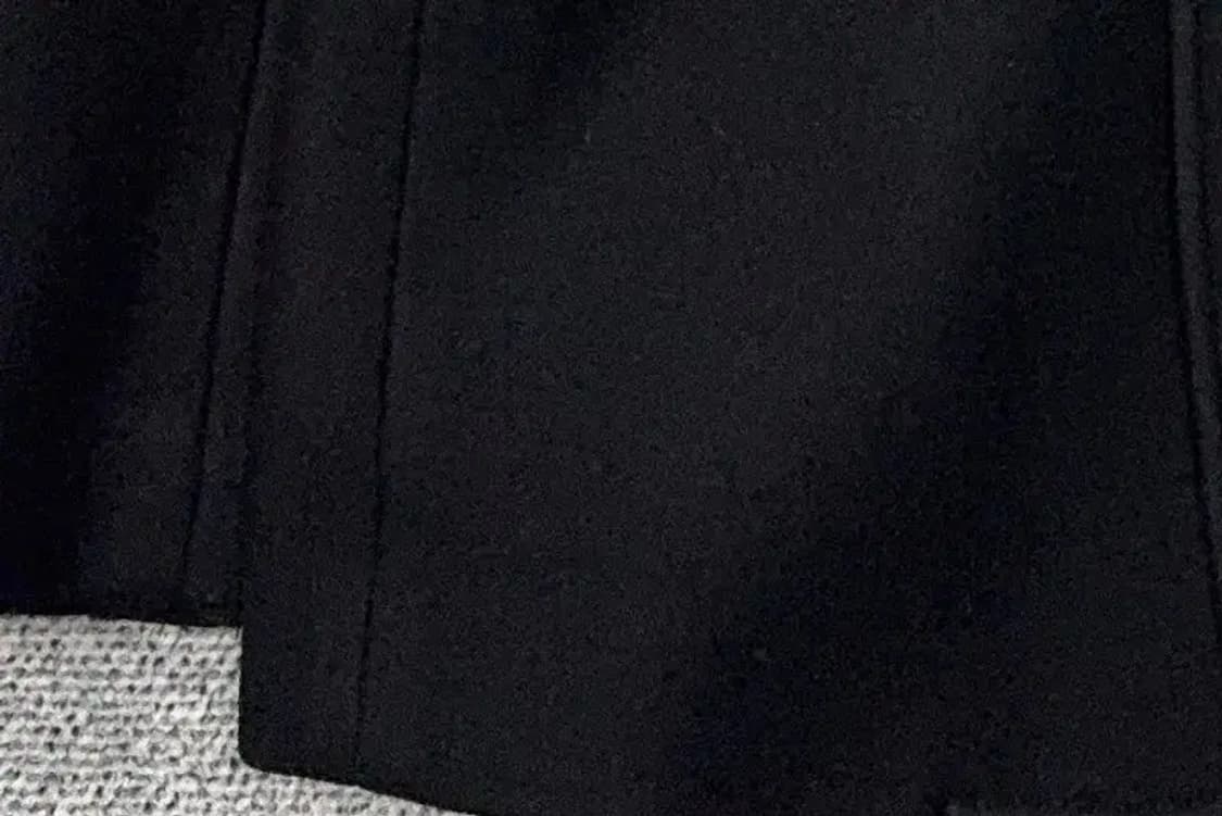 우영미 블랙 캐시미어 차이나 싱글 코트 자켓 48 상품이미지6