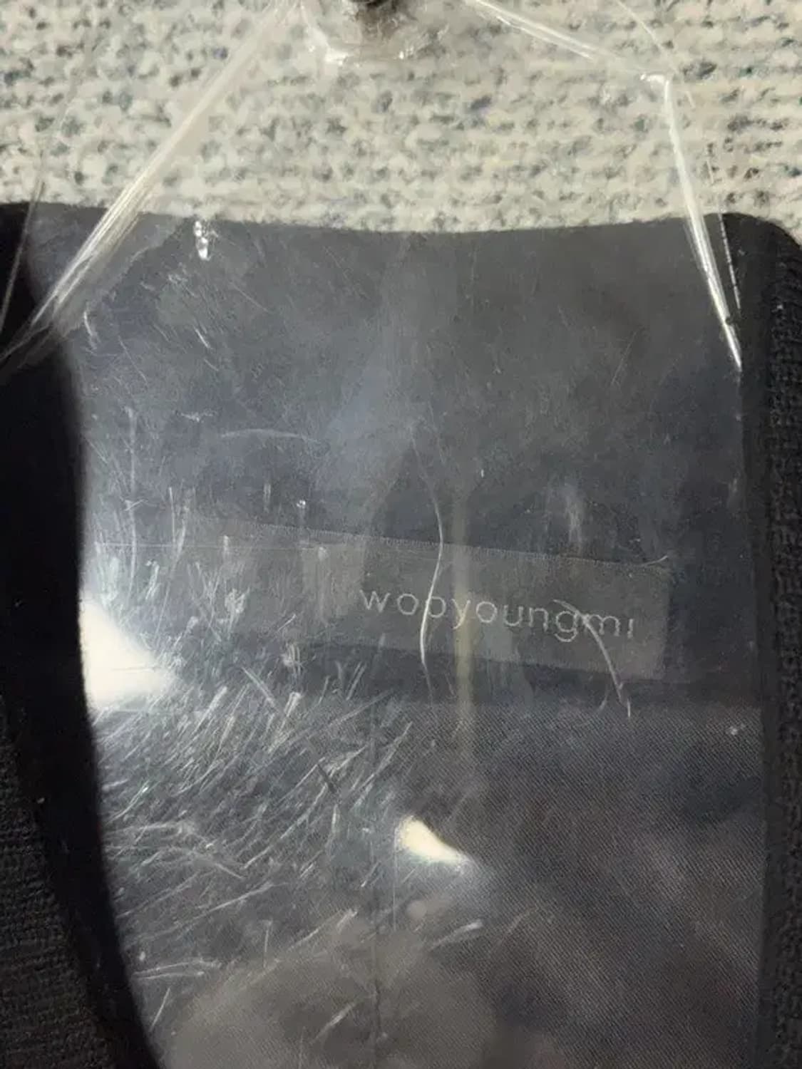 우영미 블랙 캐시미어 차이나 싱글 코트 자켓 48 상품이미지7