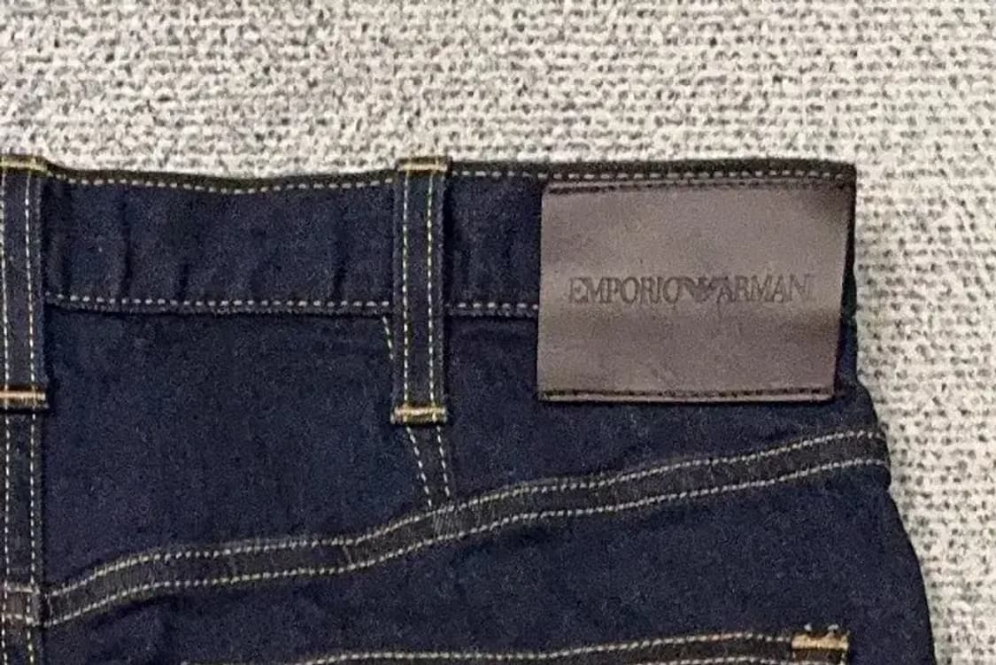 엠포리오 아르마니 백로고 진청 데님 팬츠 32 상품이미지6
