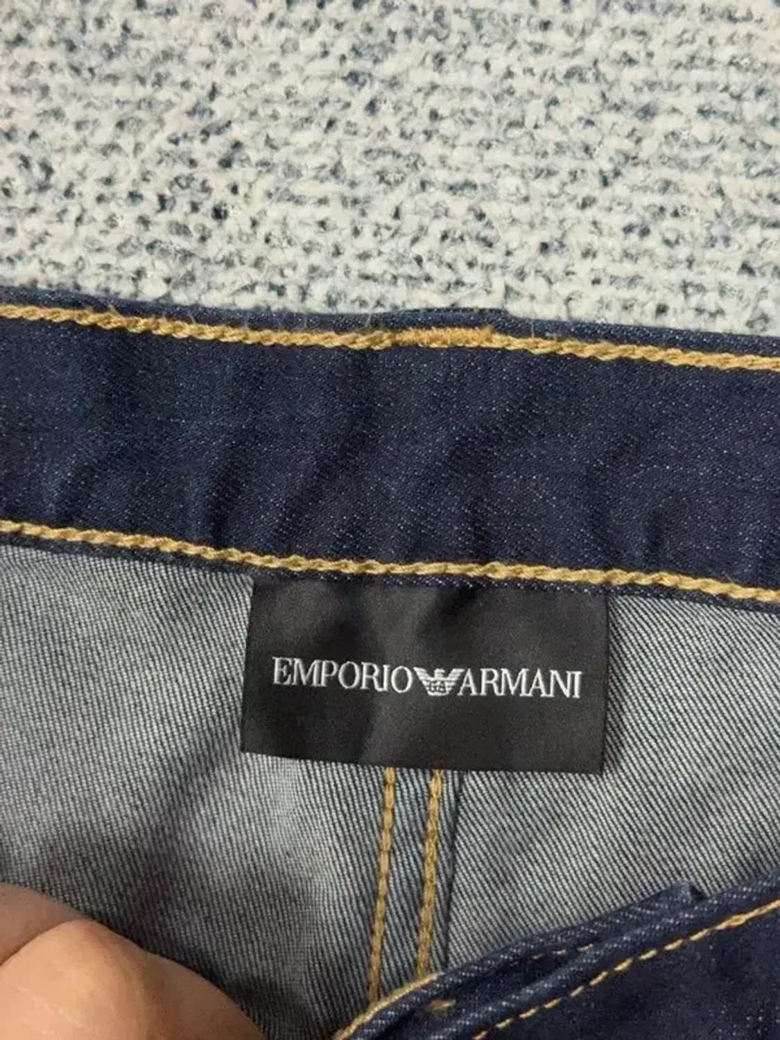 엠포리오 아르마니 백로고 진청 데님 팬츠 32 상품이미지7