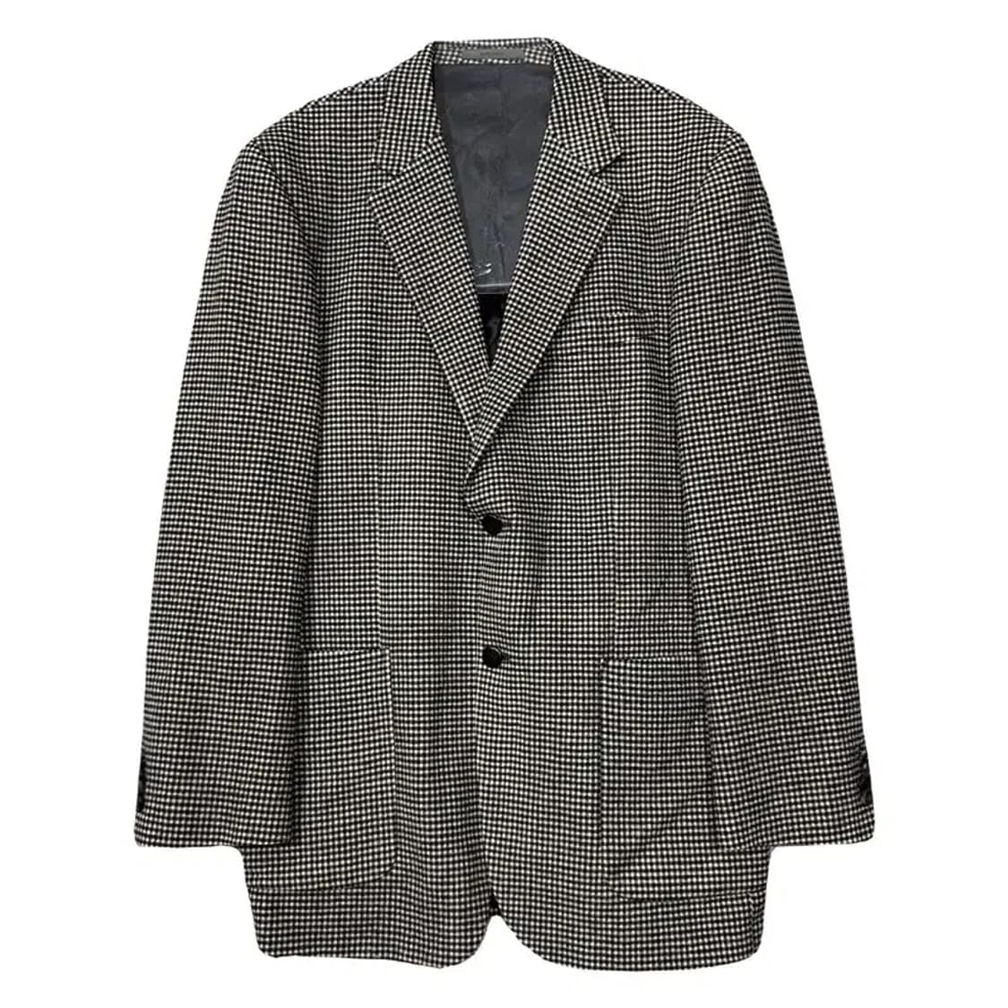 지방시 체크 블랙 버튼 클래식 블레이저 XL 상품이미지1