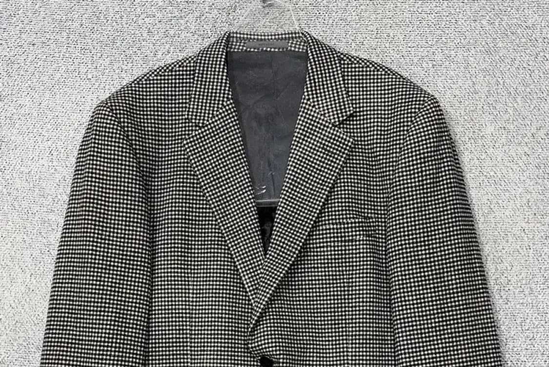 지방시 체크 블랙 버튼 클래식 블레이저 XL 상품이미지3