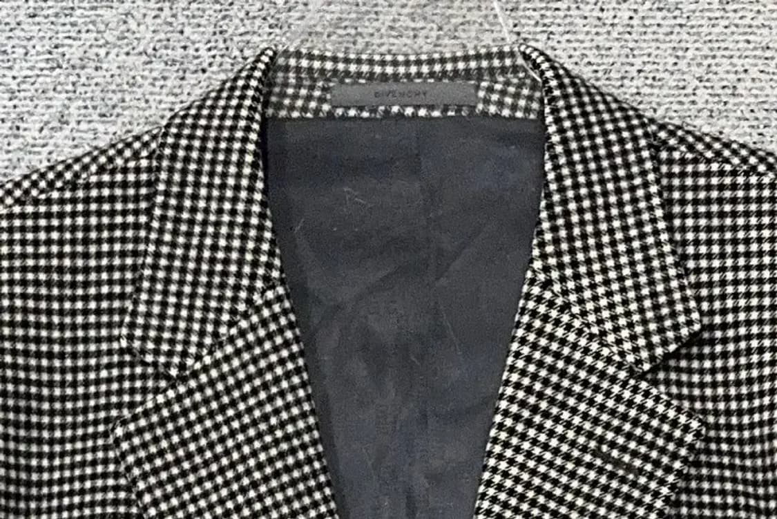 지방시 체크 블랙 버튼 클래식 블레이저 XL 상품이미지5