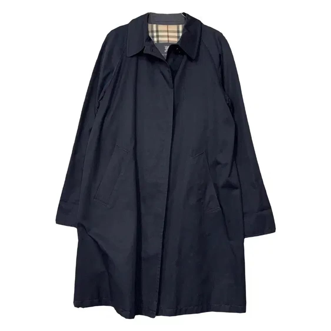 버버리 런던 네이비 클래식 빈티지 코트 L 상품이미지1