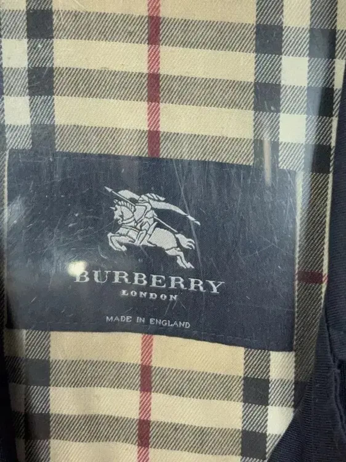 버버리 런던 네이비 클래식 빈티지 코트 L 상품이미지6