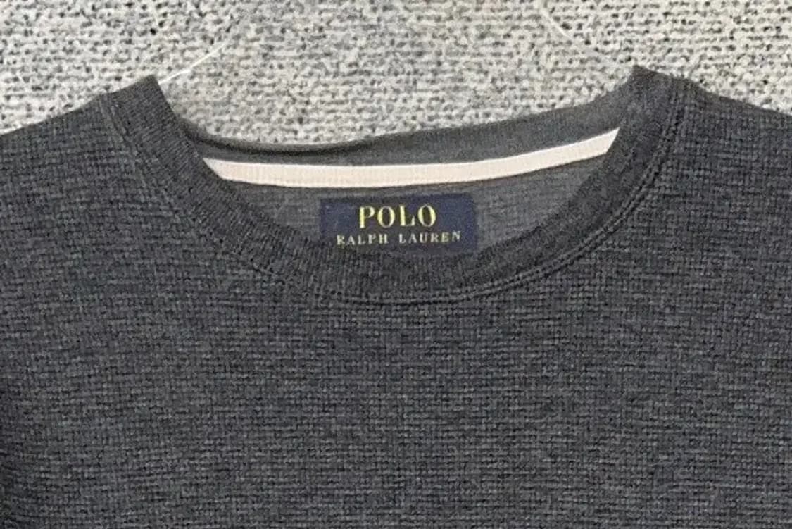 폴로 와플 코튼 오버핏 그레이 니트 S/CH/P 상품이미지5