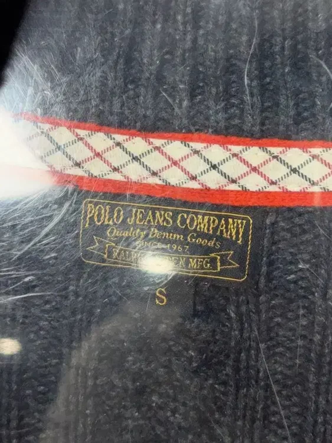 폴로 두산 빈티지 그레이 더플 떡볶이 롱 니트 가디건 S 상품이미지6