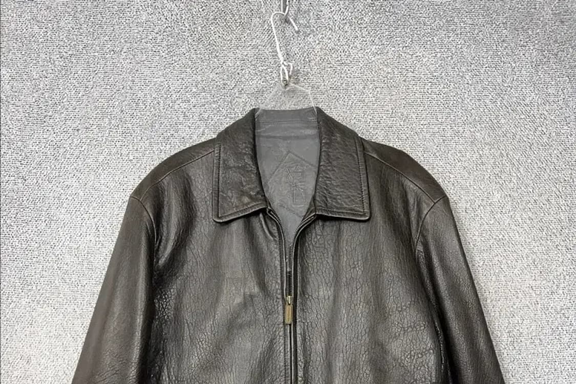 입생로랑 브라운 빈티지 쉽스킨 양가죽 자켓 95 상품이미지3