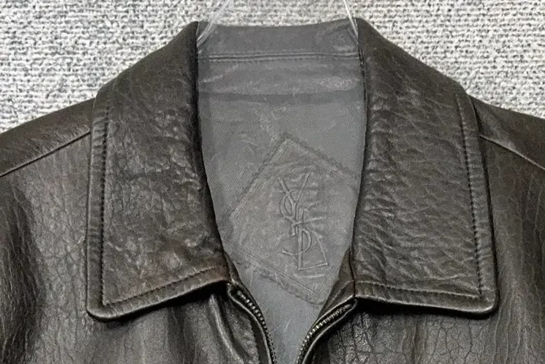 입생로랑 브라운 빈티지 쉽스킨 양가죽 자켓 95 상품이미지5