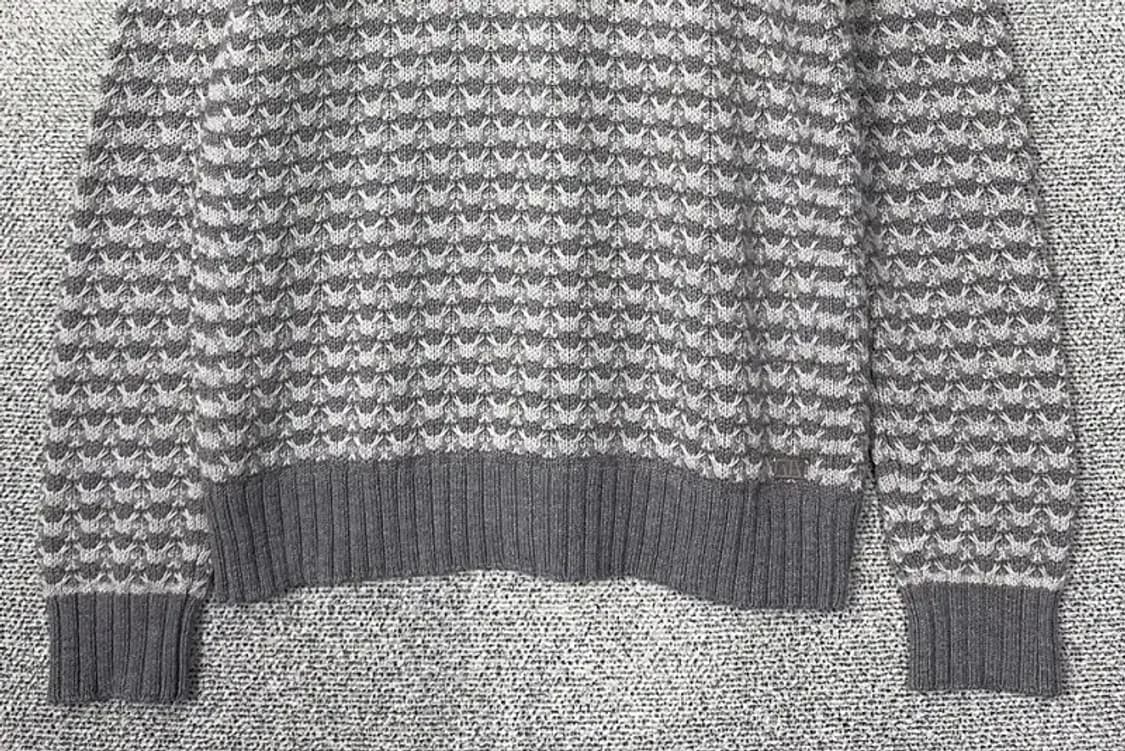 알마니익스체인지 스트라이프 라이트 그레이 니트 M/M 상품이미지4