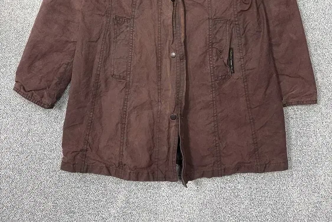 바버 벨세이 브라운 여성 빈티지 왁스 자켓 코트 66 상품이미지4