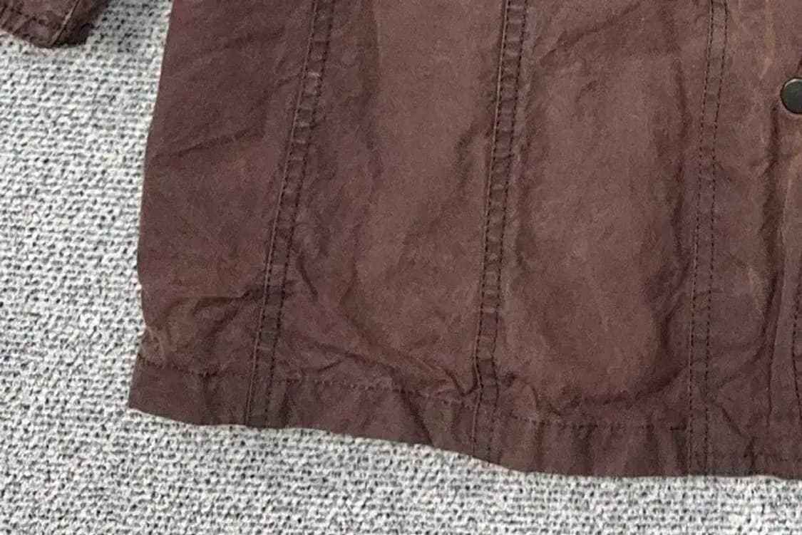 바버 벨세이 브라운 여성 빈티지 왁스 자켓 코트 66 상품이미지5