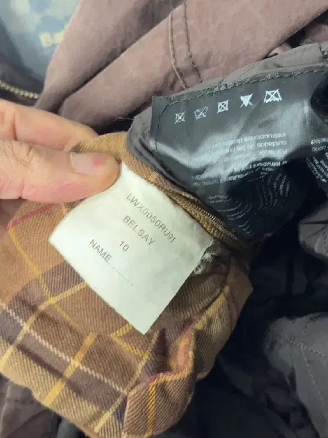 바버 벨세이 브라운 여성 빈티지 왁스 자켓 코트 66 상품이미지8