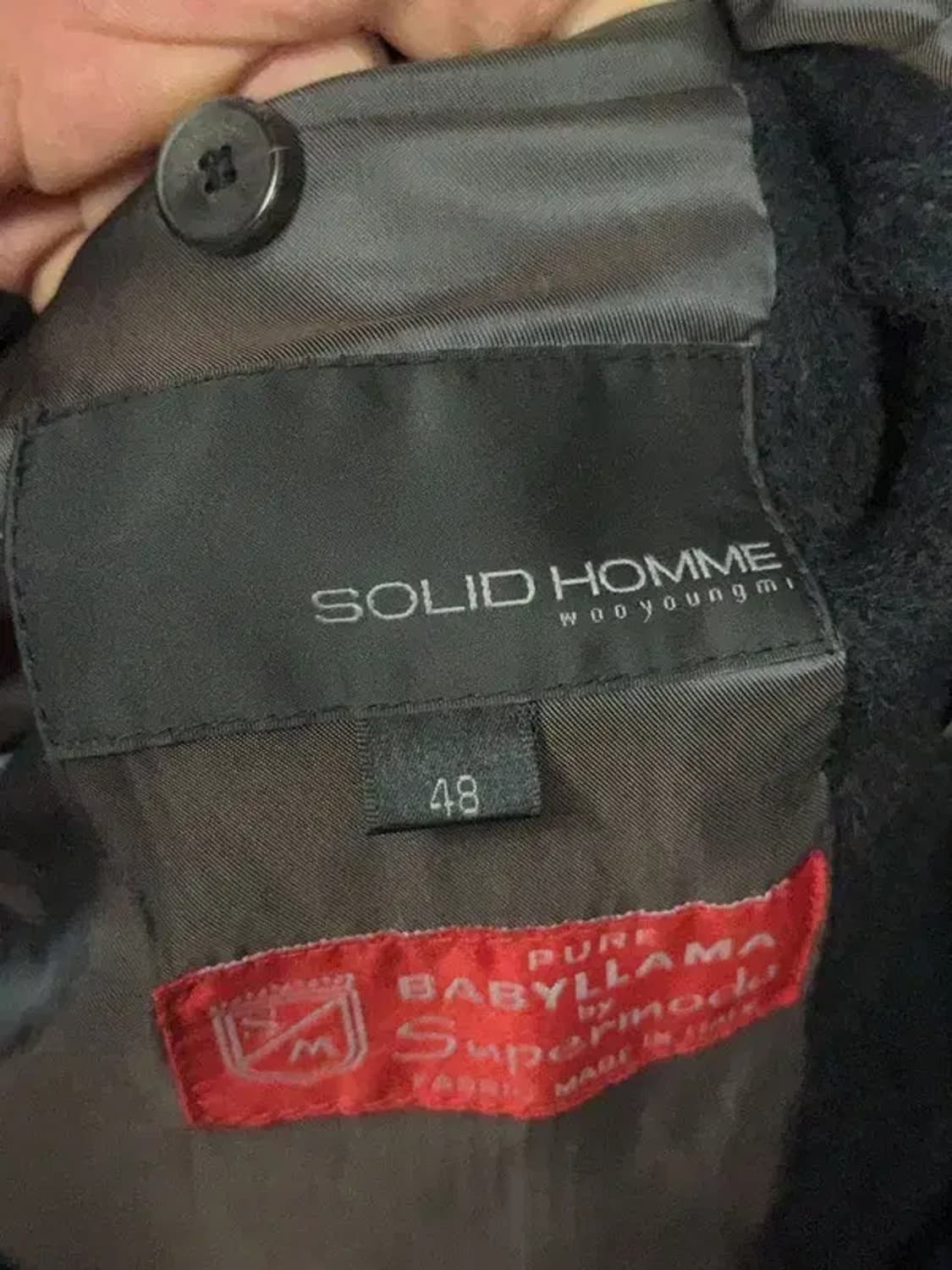 우영미 베이비 라마 이태리 블랙 울 코트 48 상품이미지8