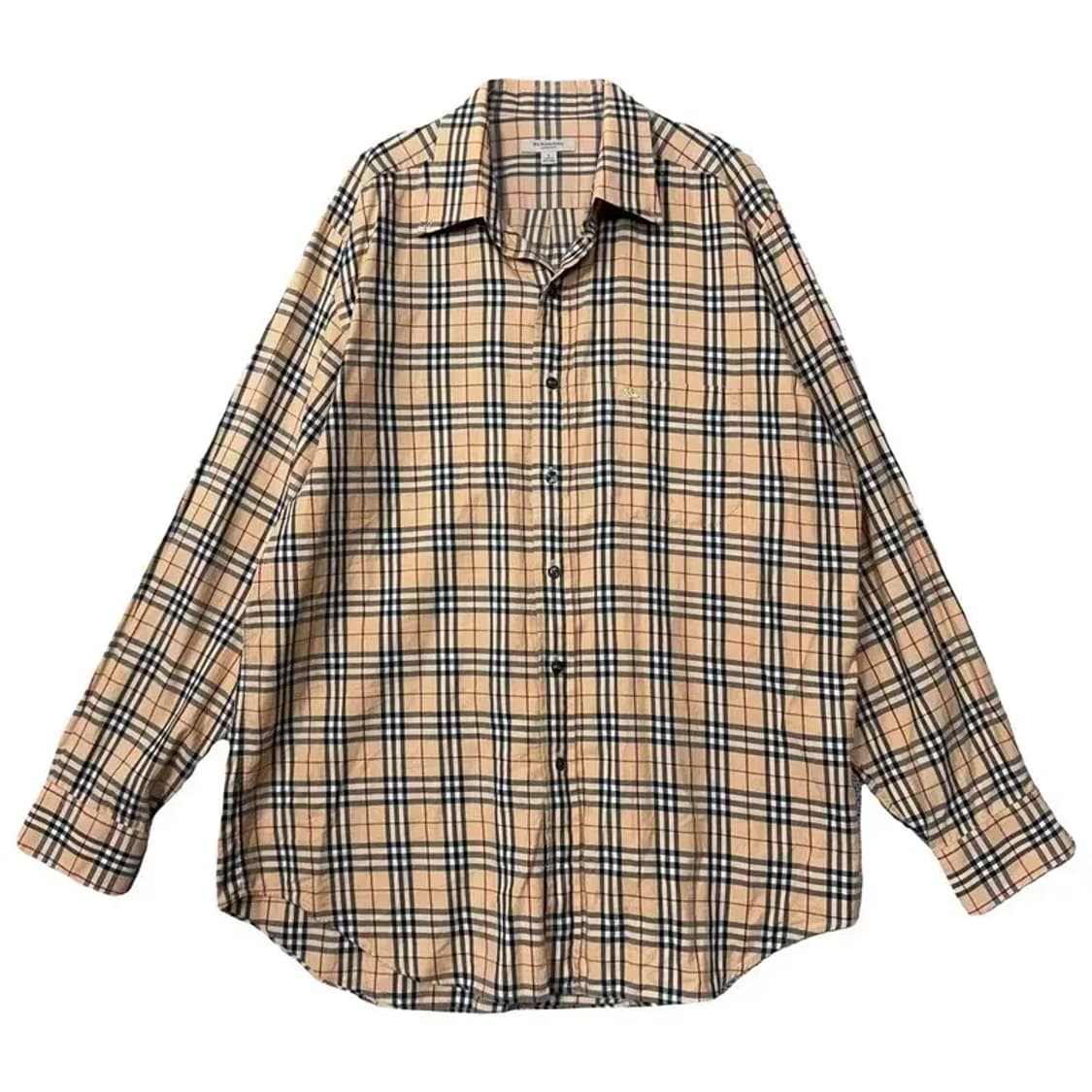 버버리 로고 노바 체크 오버핏 셔츠 L 상품이미지1