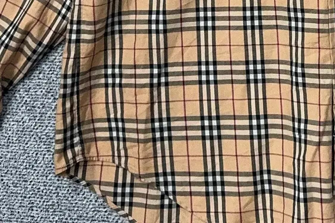 버버리 로고 노바 체크 오버핏 셔츠 L 상품이미지6