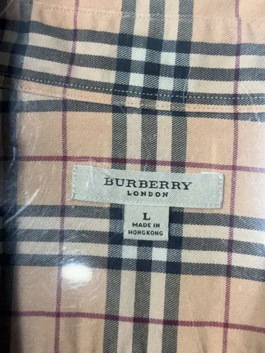 버버리 로고 노바 체크 오버핏 셔츠 L 상품이미지8