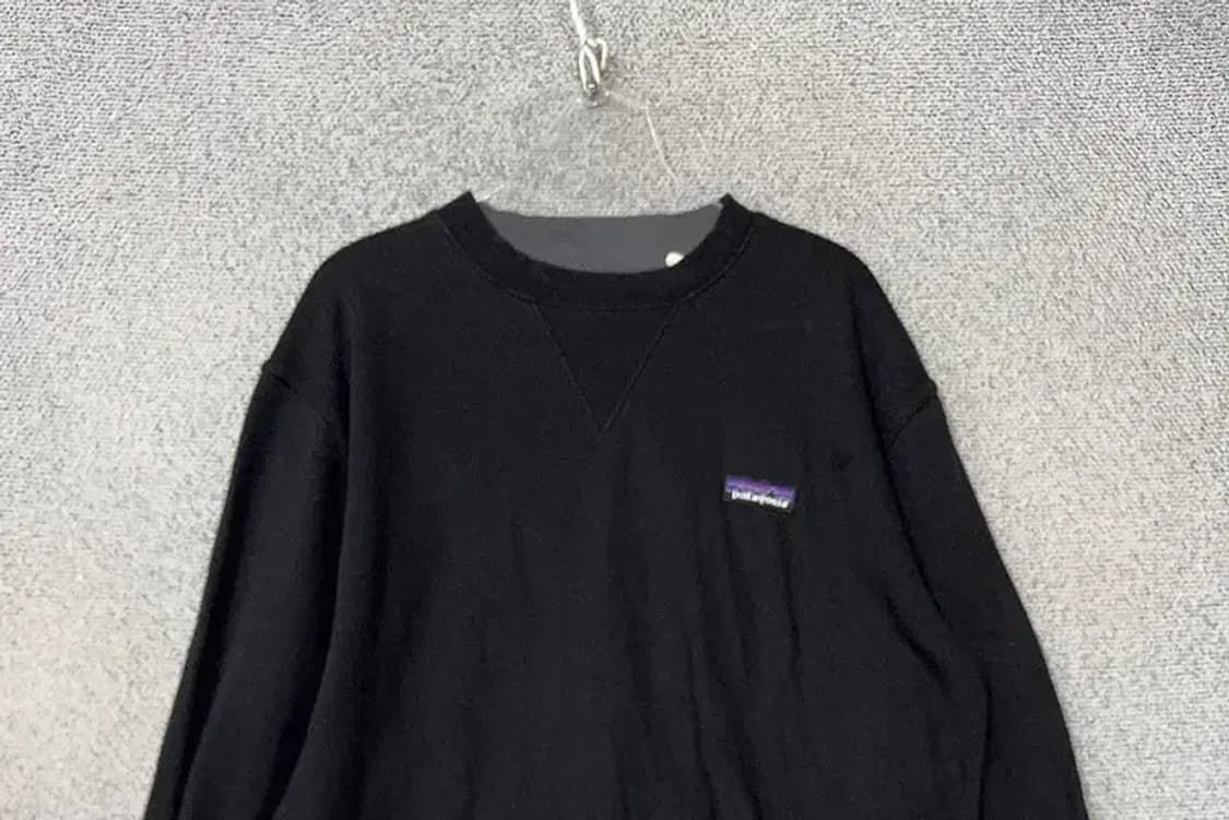 파타고니아 블랙 맨투맨 M 상품이미지3