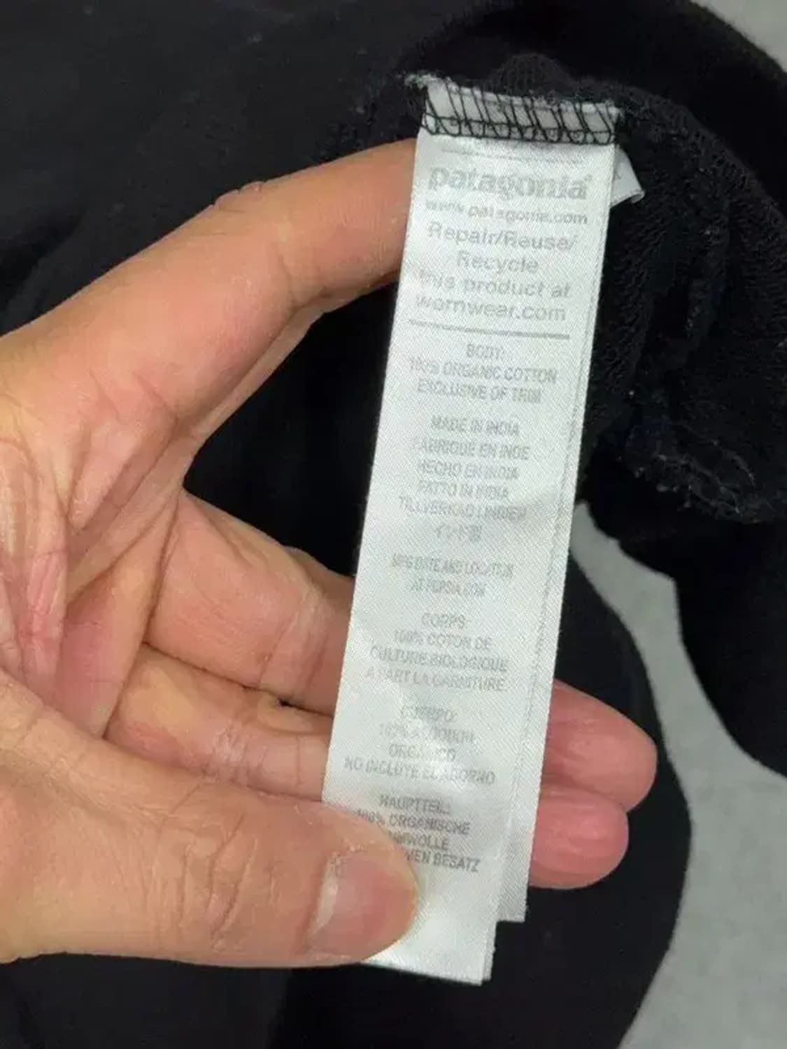 파타고니아 블랙 맨투맨 M 상품이미지9