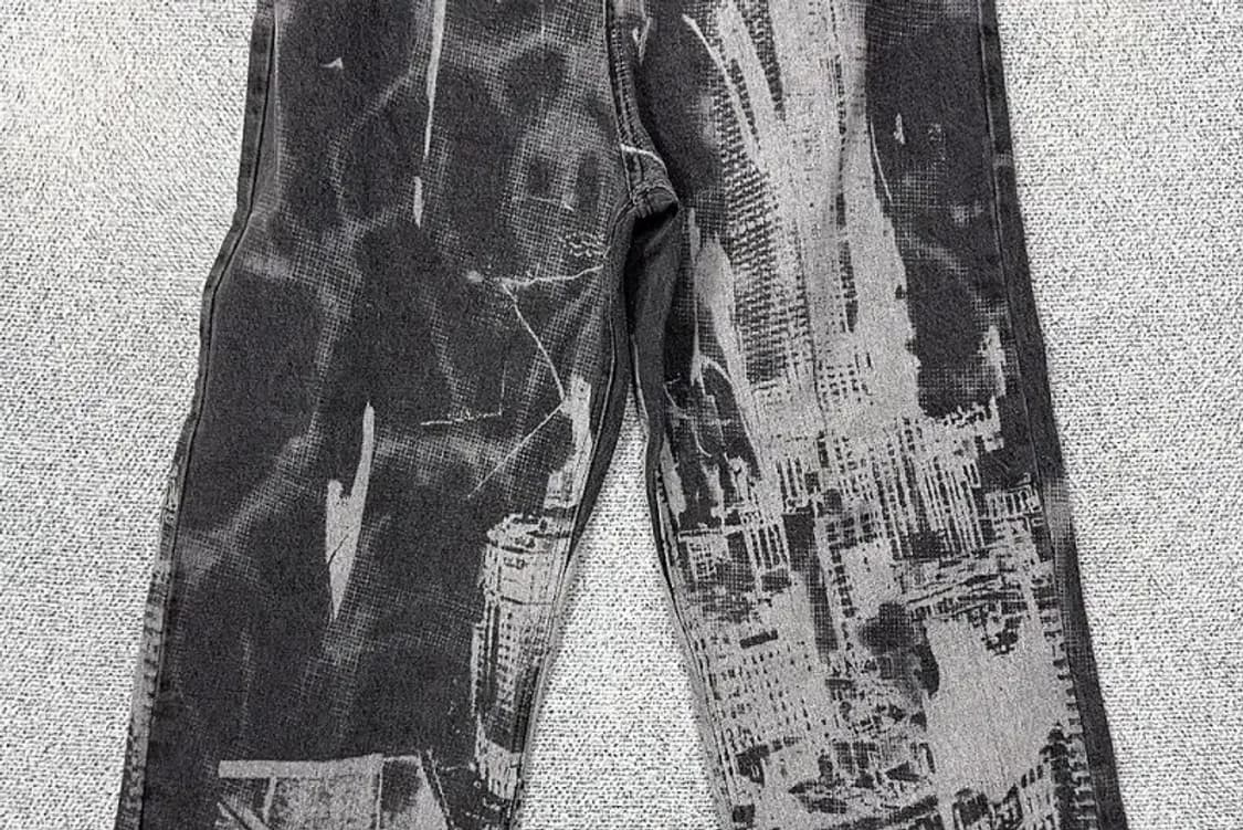 내스티킥 빈티지 페인팅 흑청 데님팬츠 30 상품이미지4