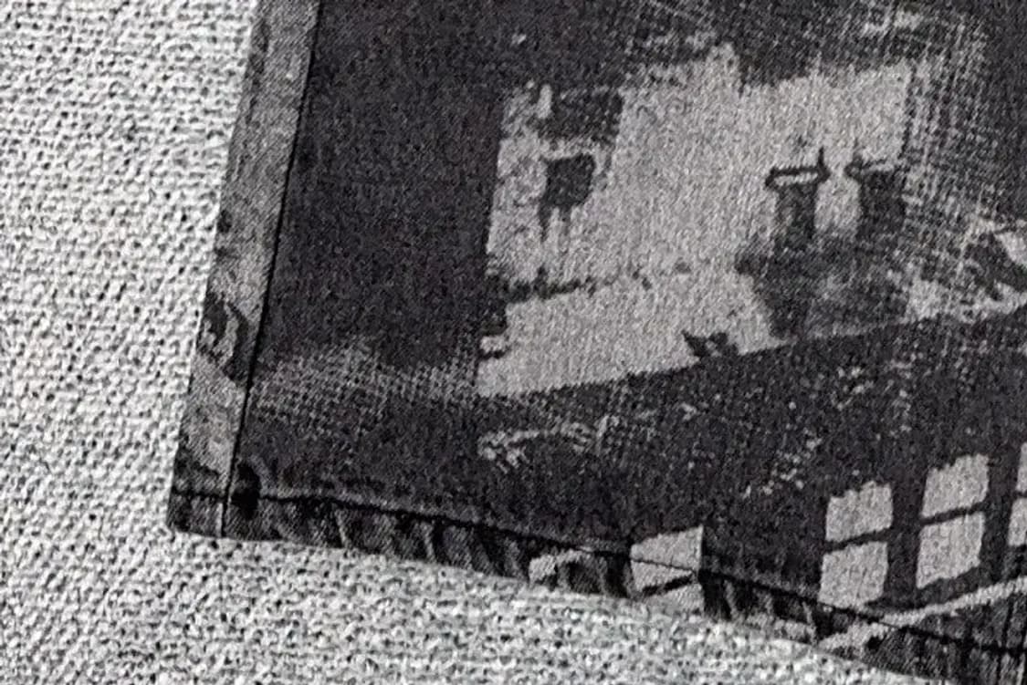 내스티킥 빈티지 페인팅 흑청 데님팬츠 30 상품이미지6