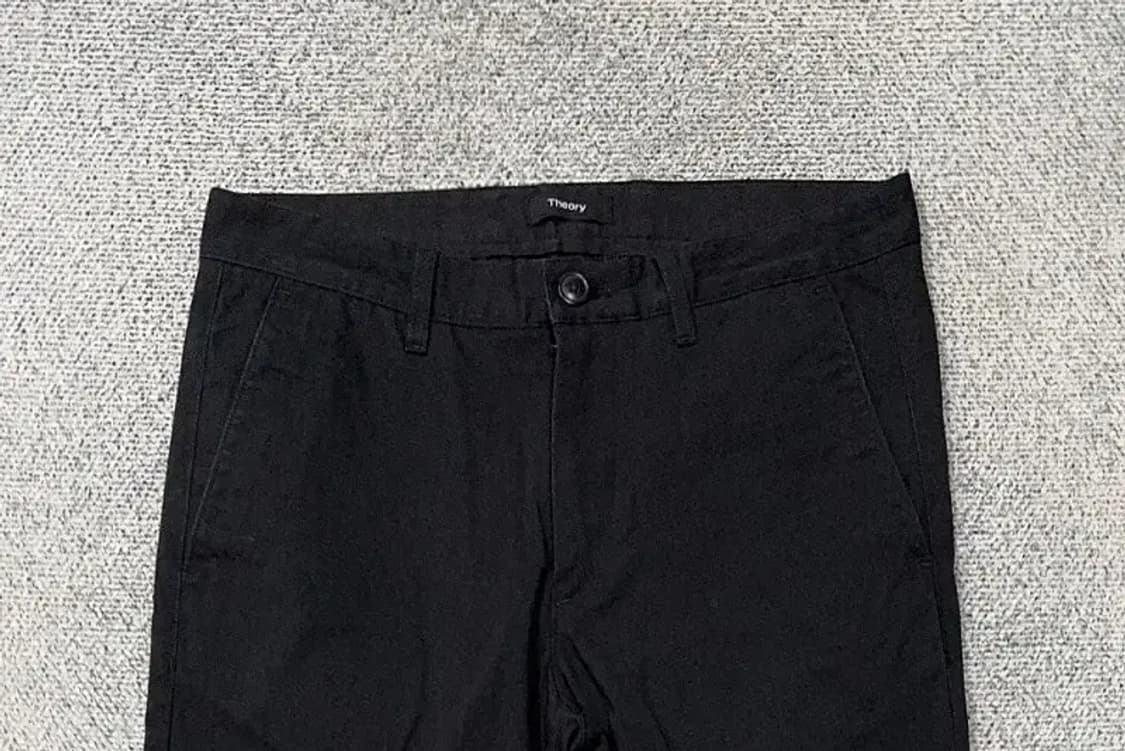 띠어리 블랙 캐주얼 코튼 바지 30 상품이미지3