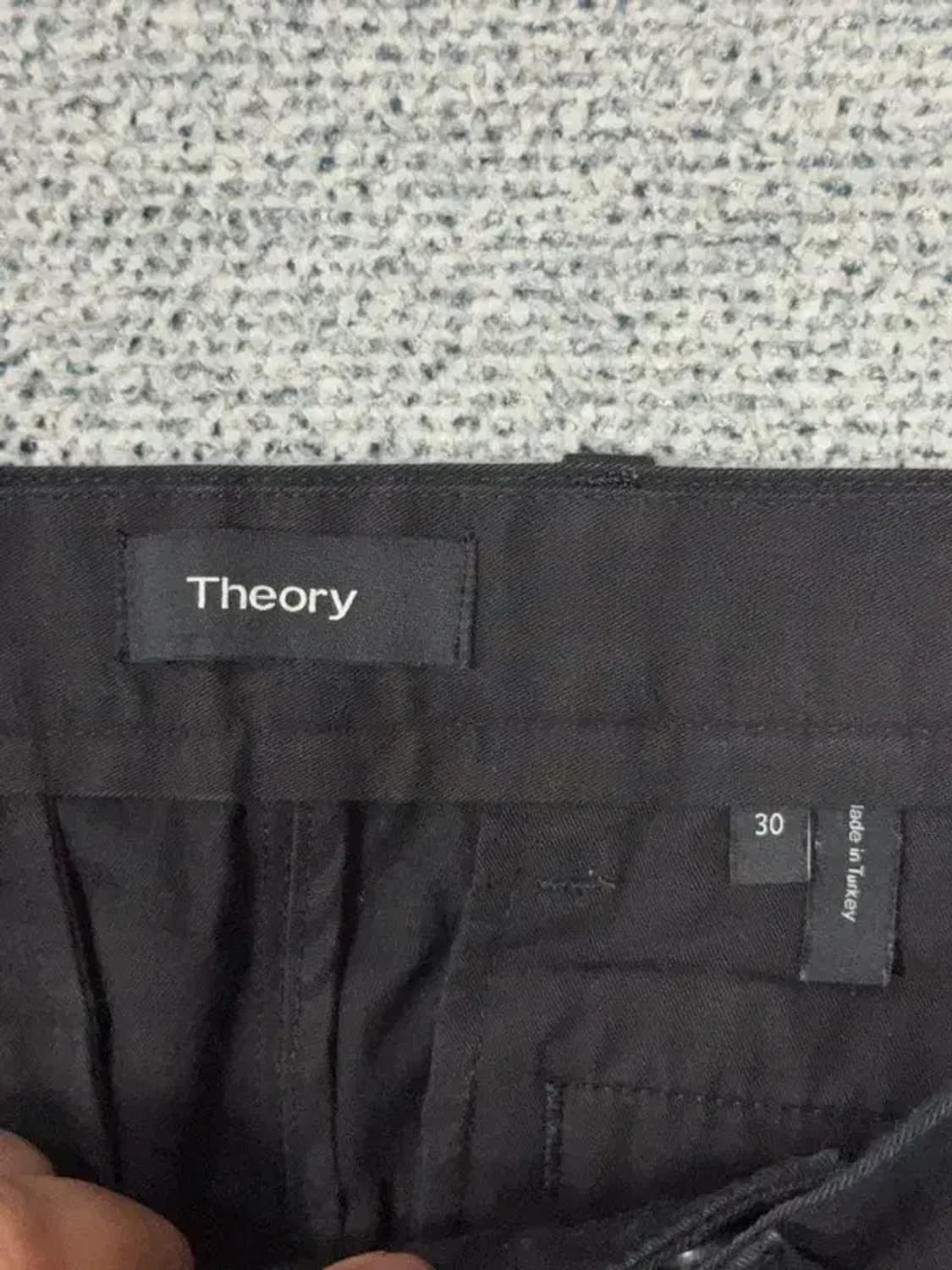 띠어리 블랙 캐주얼 코튼 바지 30 상품이미지7