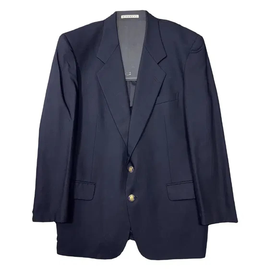 지방시 네이비 투버튼 울 실크 클래식 블레이저 40R 상품이미지1